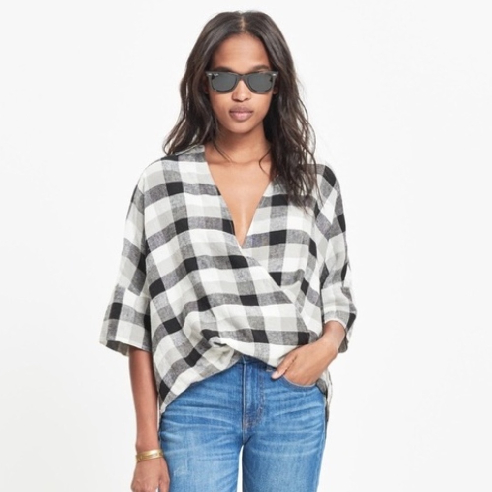 Madewell Wrap-Front Courier Top